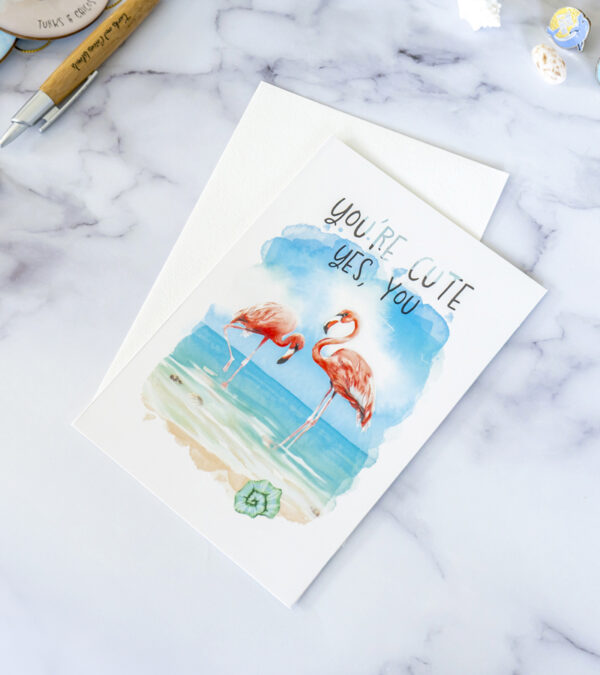 You're Cute - Turks & Caicos greeting card