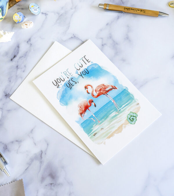 You're Cute - Turks & Caicos greeting card