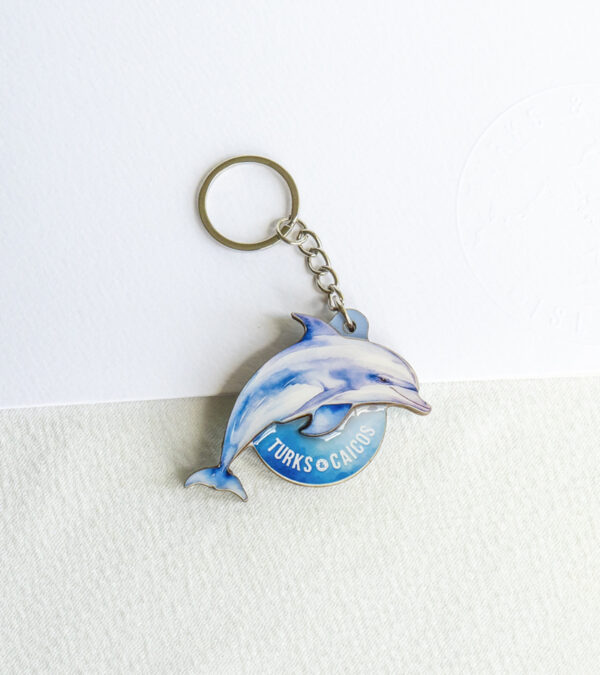 TCI dolphin JoJo wooden keychain