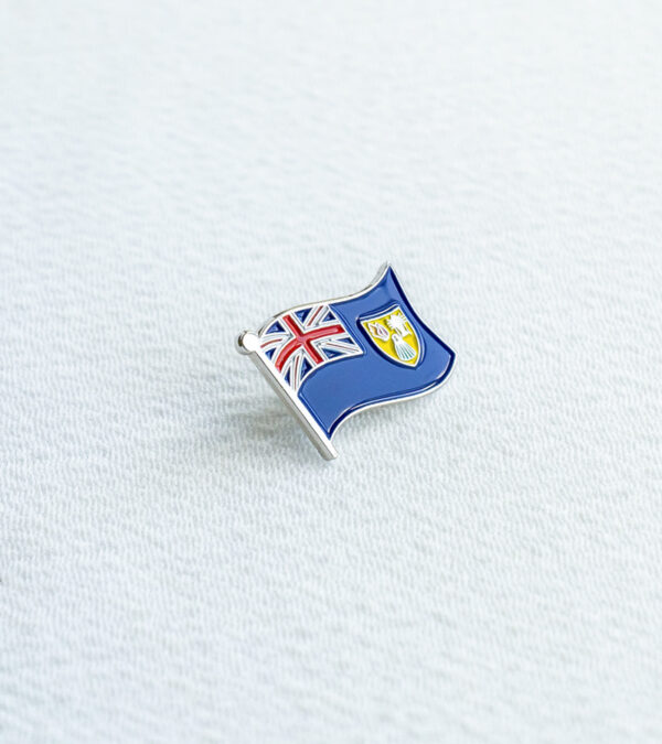 TCI national flag lapel pin