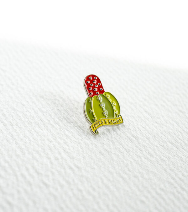 TCI Turks Head Cactus enamel lapel pin