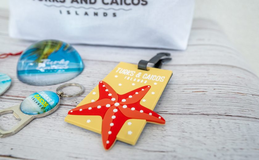 Starfish silicone luggage tag